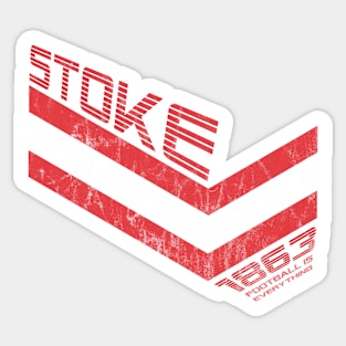 Football Is Everything - Stoke City F.C. 80s Retro Sticker